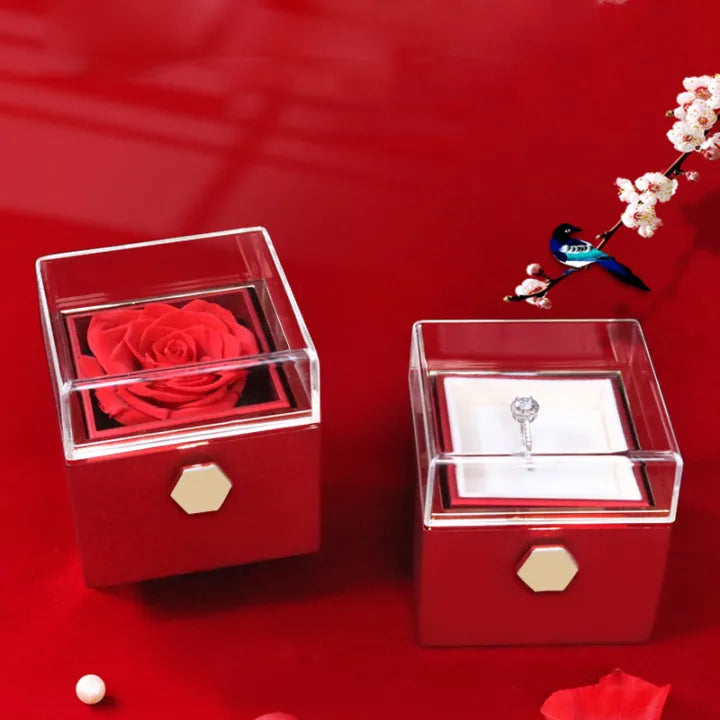 Rotating Rose Gift Box